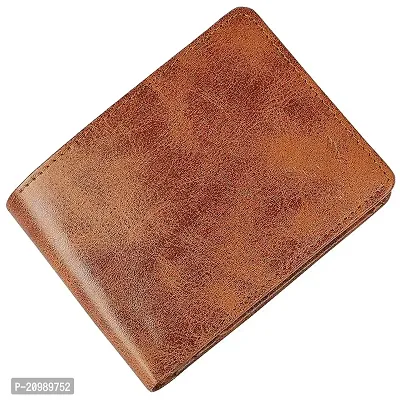 Stylish Brown Artificial Leather Solid Wallet For Men-thumb0