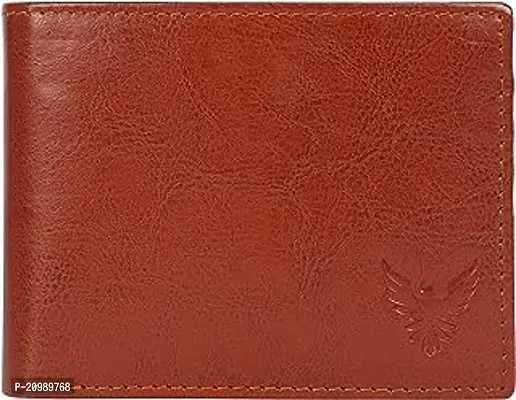 Stylish Brown Artificial Leather Solid Wallet For Men