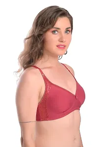 Vastans Silver Mold Women T-Shirt Non Padded Bra (36, Rani Pink)-thumb1