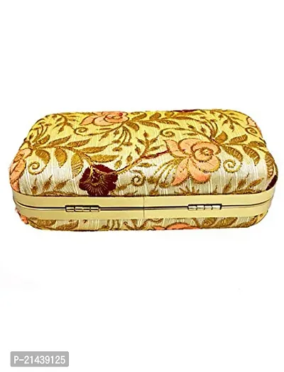 Worthyy Enterprises Vastans Gold Color Clutch-thumb5