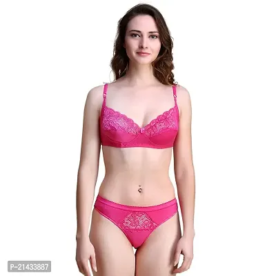 VASTANS Women's Non Padded and Non Wired Lingerie S-XXL (Medium, 3 Maroon  Pink, Rani)-thumb4