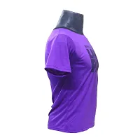 Vastans Men's Printed Half Seelve T Shirt (Free Size, Purple)-thumb2