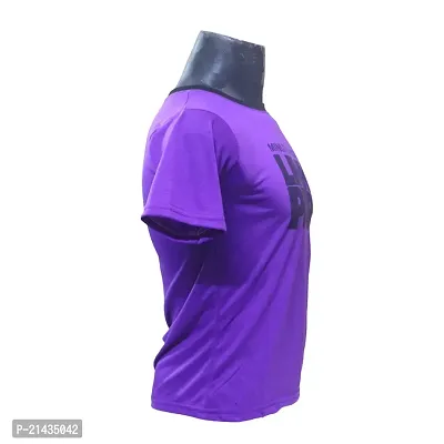 Vastans Men's Printed Half Seelve T Shirt (Free Size, Purple)-thumb3