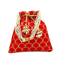 Worthyy Enterprises Vastans Potli bag (Red)-thumb1