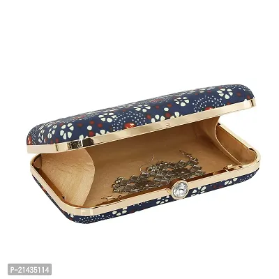 Vastans Stylish Printed Clutch For Women (Free Size, Blue)-thumb3
