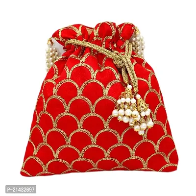 Worthyy Enterprises Vastans Potli bag (Red)-thumb0