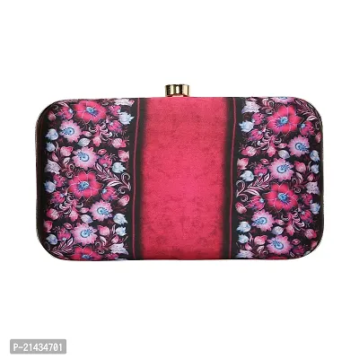 Vastans Stylish Printed Clutch For Women (Free Size, Purple)