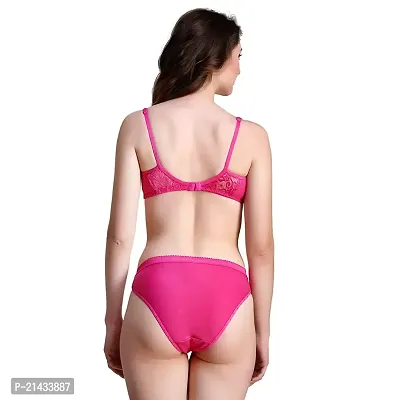 VASTANS Women's Non Padded and Non Wired Lingerie S-XXL (Medium, 3 Maroon  Pink, Rani)-thumb5