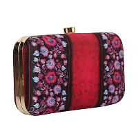 Vastans Stylish Printed Clutch For Women (Free Size, Purple)-thumb1