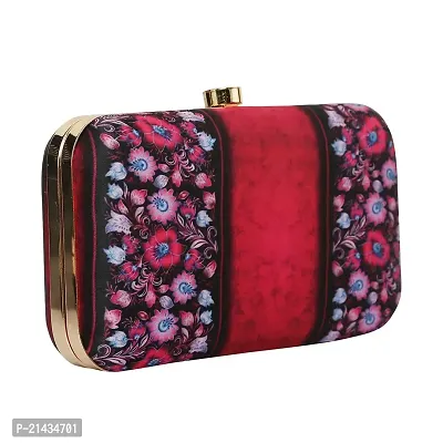 Vastans Stylish Printed Clutch For Women (Free Size, Purple)-thumb2