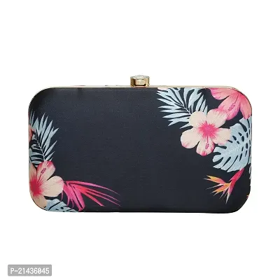 Vastans Stylish Printed Clutch For Women (Free Size, Grey)