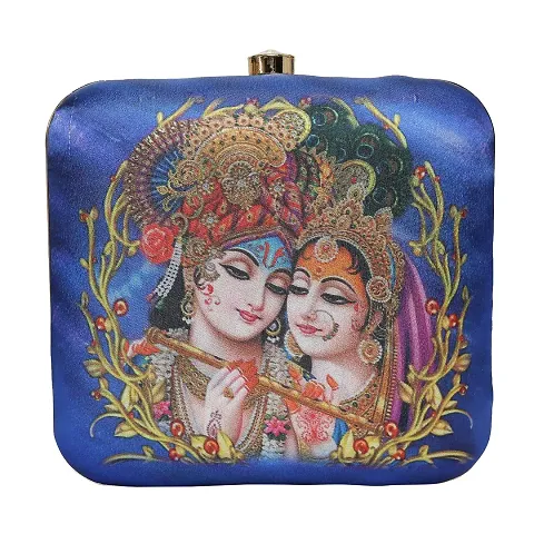 Vastans Stylish God Printed And unique Design Clutch For Women
