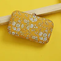 Vastans Stylish Printed Clutch For Women (Free Size, Yellow)-thumb4