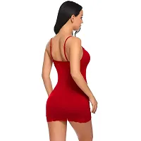 Babydoll and Chemise Nightwear Dress for Women Red-thumb1