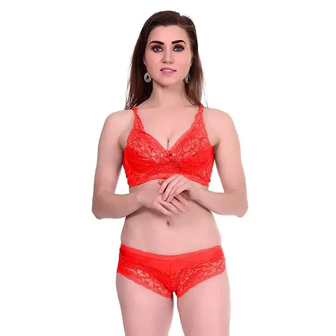 VASTANS Women's Soft Net Lingerie Set for Women with Lining|Hot Sexy|Bra and Panty