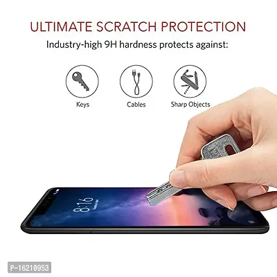 VENI SON'S 6D/11D Crystal Clear Full Glue Edge to Edge Tempered Glass Screen Protector Compatible with Samsung Galaxy J7 2015/J7 Nxt/J4+ with Free Easy Installation kit [Black]-thumb2