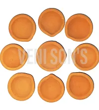 VENI SON'S Pure Full Handmade Deepak/Mitti Diya Clay for Puja/Jot/Diwali/Deepawali/Pooja/Decoration with Long Batti (Cotton Wicks) (Pack of 51)-thumb2