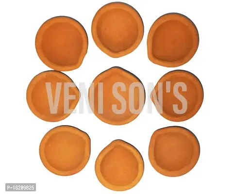 VENI SON'S Pure Full Handmade Deepak/Mitti Diya Clay for Puja/Jot/Diwali/Deepawali/Pooja/Decoration (Pack of 21X2)