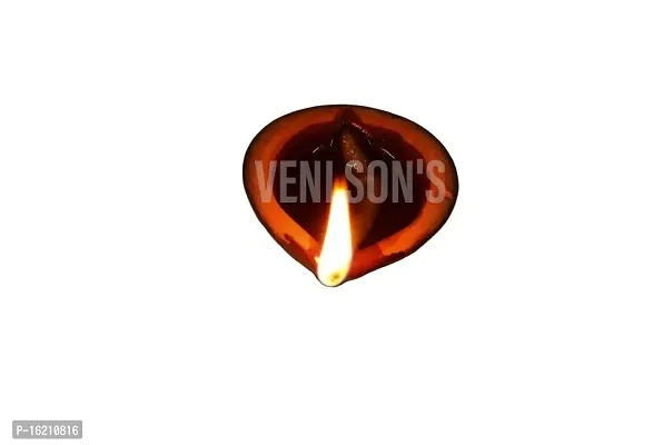 VENI SON'S Pure Full Handmade Deepak/Mitti Diya Clay for Puja/Jot/Diwali/Deepawali/Pooja/Decoration (Pack of 21)-thumb5