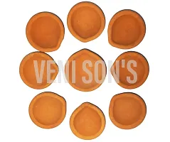 VENI SON'S Pure Full Handmade Deepak/Mitti Diya Clay for Puja/Jot/Diwali/Deepawali/Pooja/Decoration with Long Batti (Cotton Wicks) (Pack of 51)-thumb1