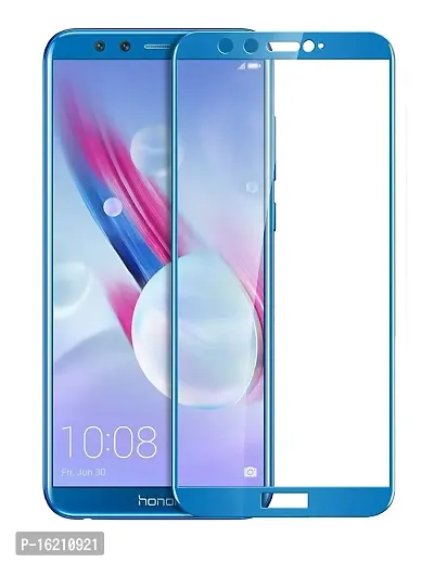 VENI SON'S New Ultra 11D HD Crystal Clear Full Glue Edge to Edge Tempered Glass Screen Protector Compatible with HUAWEI HONOR 9 LITE with Free Easy Installation kit [BlUE]