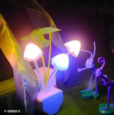 Classic House of gifts Mushroom Shape LED Night Light Lamp, with Smart Sensor Auto On-Off-thumb0