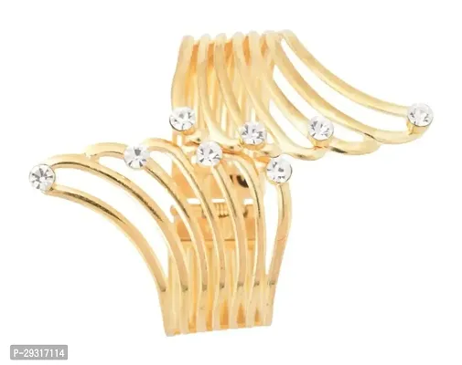 Stylish 24K Gold Plated Cuff Bracelet Bangle With For Women And Girls-thumb3