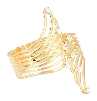 Stylish 24K Gold Plated Cuff Bracelet Bangle With For Women And Girls-thumb1