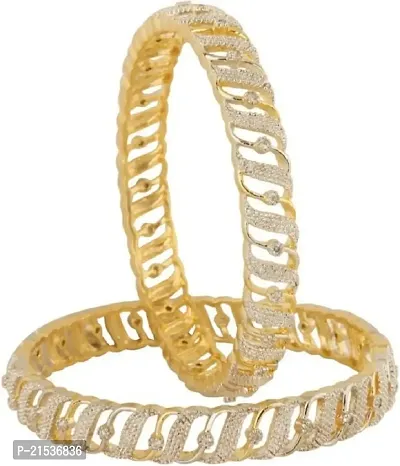 JSD Gold Plated American Dimond Fancy Bangle for Girl  Women-thumb2