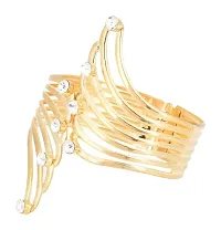 Stylish 24K Gold Plated Cuff Bracelet Bangle With For Women And Girls-thumb3