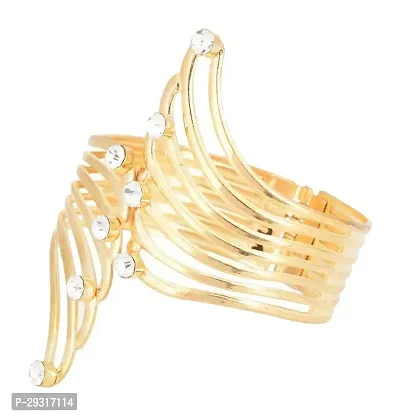 Stylish 24K Gold Plated Cuff Bracelet Bangle With For Women And Girls-thumb4