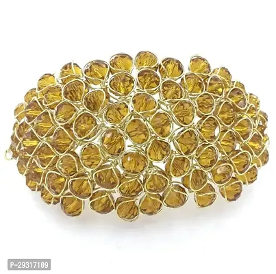 Latest Design Gold Plated Yellow Crystel Bracelet Jewellery For Girls And Women