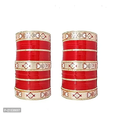 JSD Red Bridal Wedding Chuda Bangle for Girl  Women