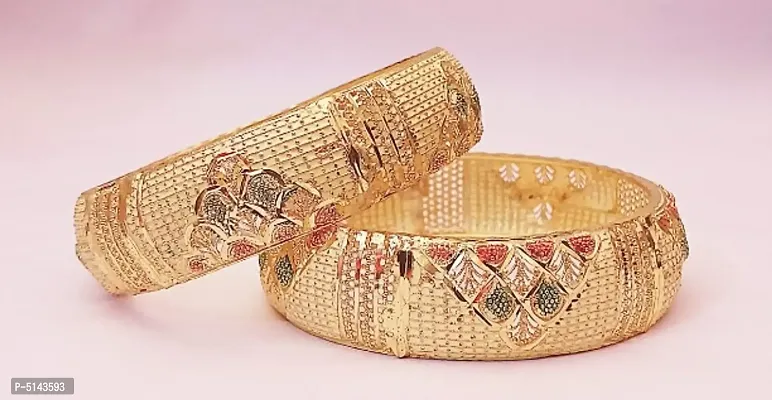 GOLD PLATED BANGELS FOR WOMEN-thumb3