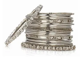 Traditional Silver Plated  Bangles for Girls and Women-thumb1