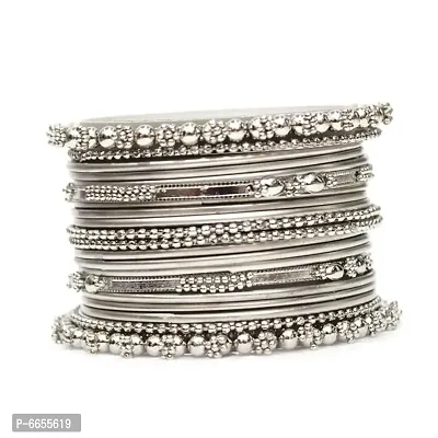 Traditional Silver Plated  Bangles for Girls and Women-thumb3