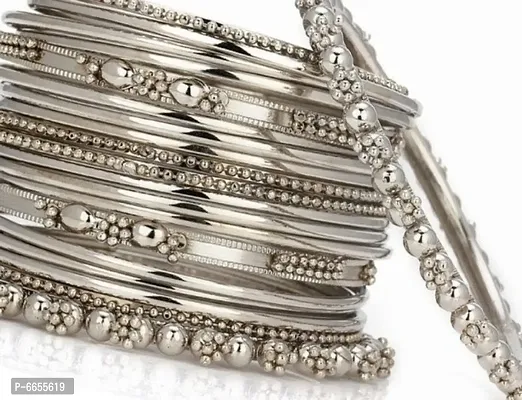Traditional Silver Plated  Bangles for Girls and Women-thumb4