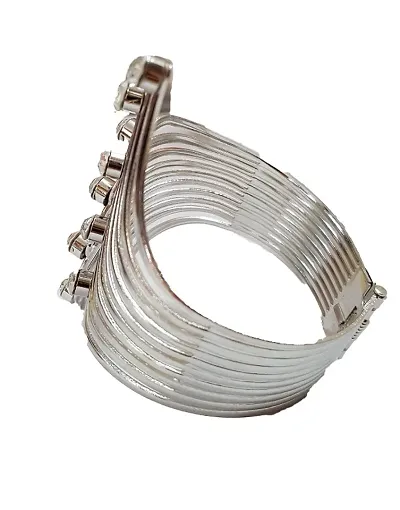 Trendy Designer Alloy Silver Plated Bracelets