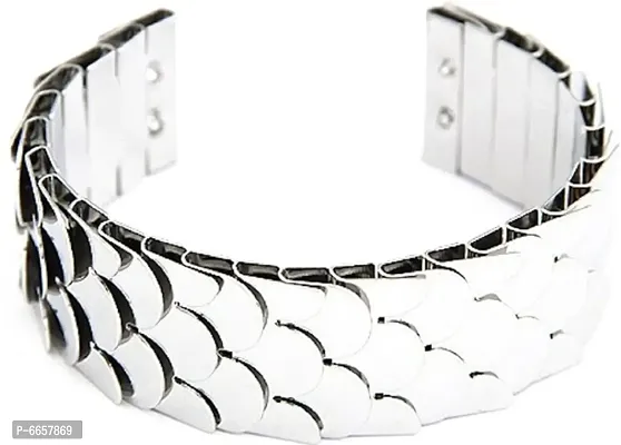 Stylish Silver Wing Design Bracelate Bangle for Women and Girls-thumb0
