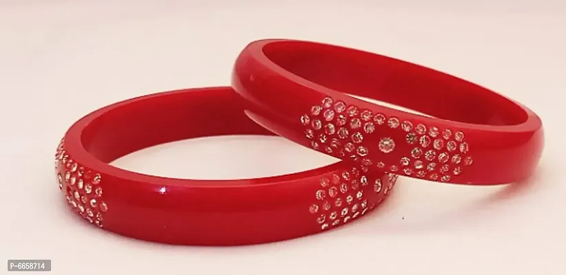 Red Bangle Set for Women and Girls-thumb0
