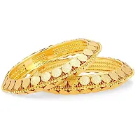 Golden Plated Coin Style Bangle Set for Women and Girls-thumb2