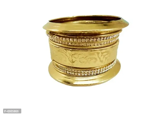 Stylish Golden Plated Bangle Set for Women and Girls-thumb3