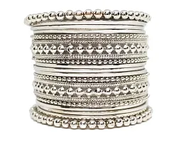 silver Plated Bangle Set for Women and Girls-thumb1