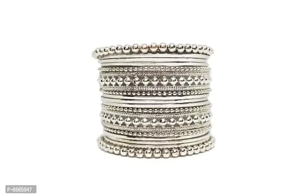 silver Plated Bangle Set for Women and Girls-thumb3