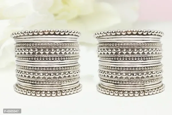 silver Plated Bangle Set for Women and Girls-thumb5