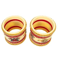 Designer Chura Bridal Punjabi Choora Rajasthani Rajputi Fashion Jewelry Chuda Set Red Color-thumb2