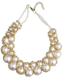 White Pearl Necklace for Women and Girls-thumb1