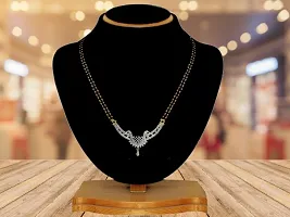 Gold Plated American Diamond Mangalsutra For Girl and Women-thumb3