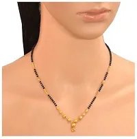 Fashionable Plated Kundan Multi-String Jewellery Lock Pendant Necklace for Women and Girls-thumb1