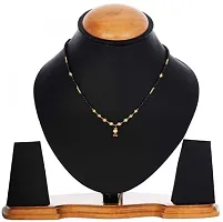 Fashionable Plated Kundan Multi-String Jewellery Lock Pendant Necklace for Women and Girls-thumb2